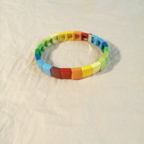 BRAND NEW Roxanne Assoulin Somewhere Over The Brite Side Bracelet Gold Colorful - Picture 1 of 3